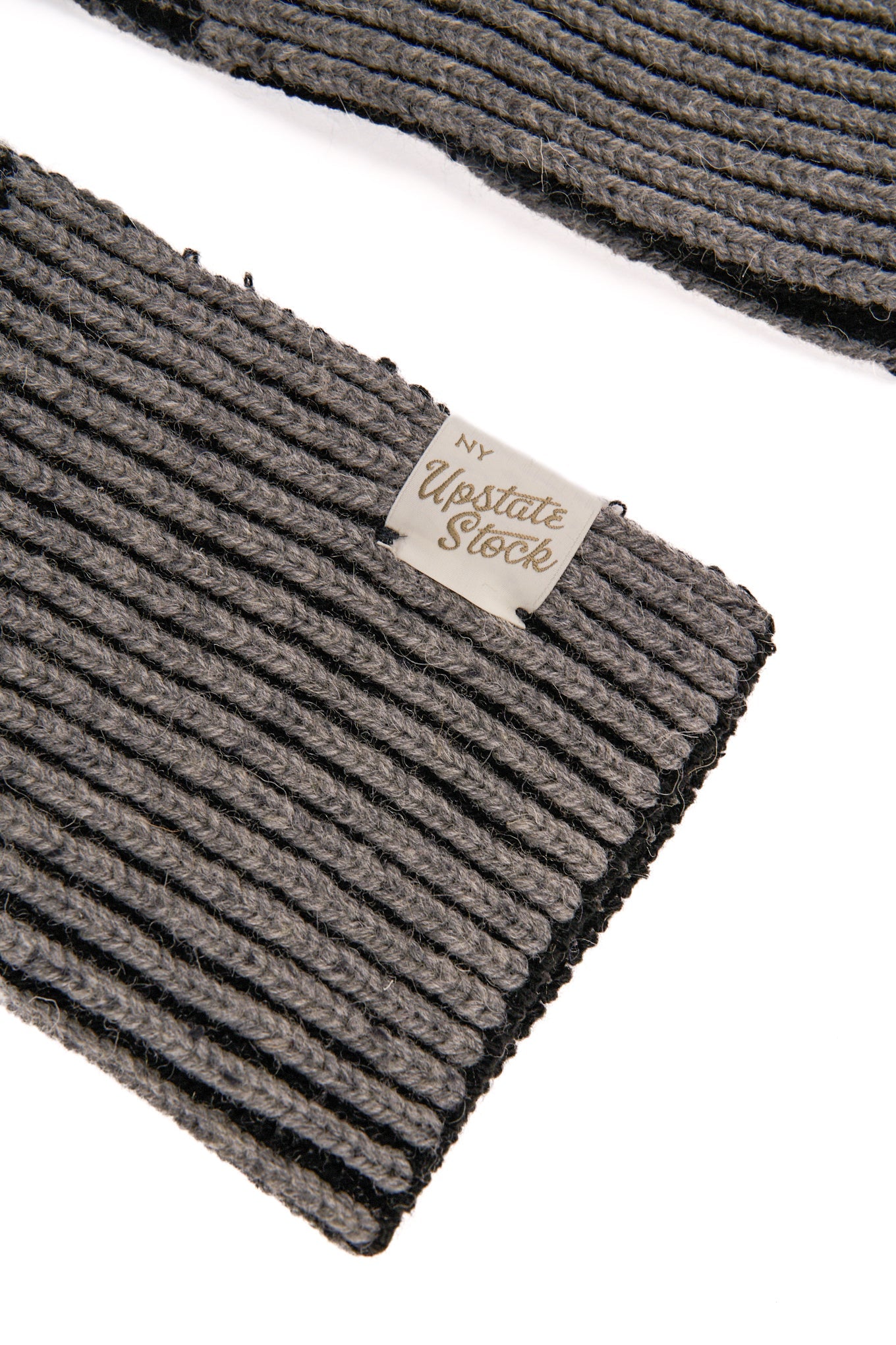 Grey Tweed Ragg Wool Scarf