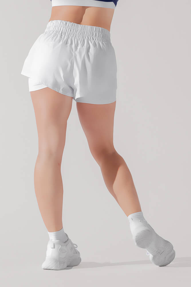 Pantalones cortos de cintura alta Supershort™ - Blanco