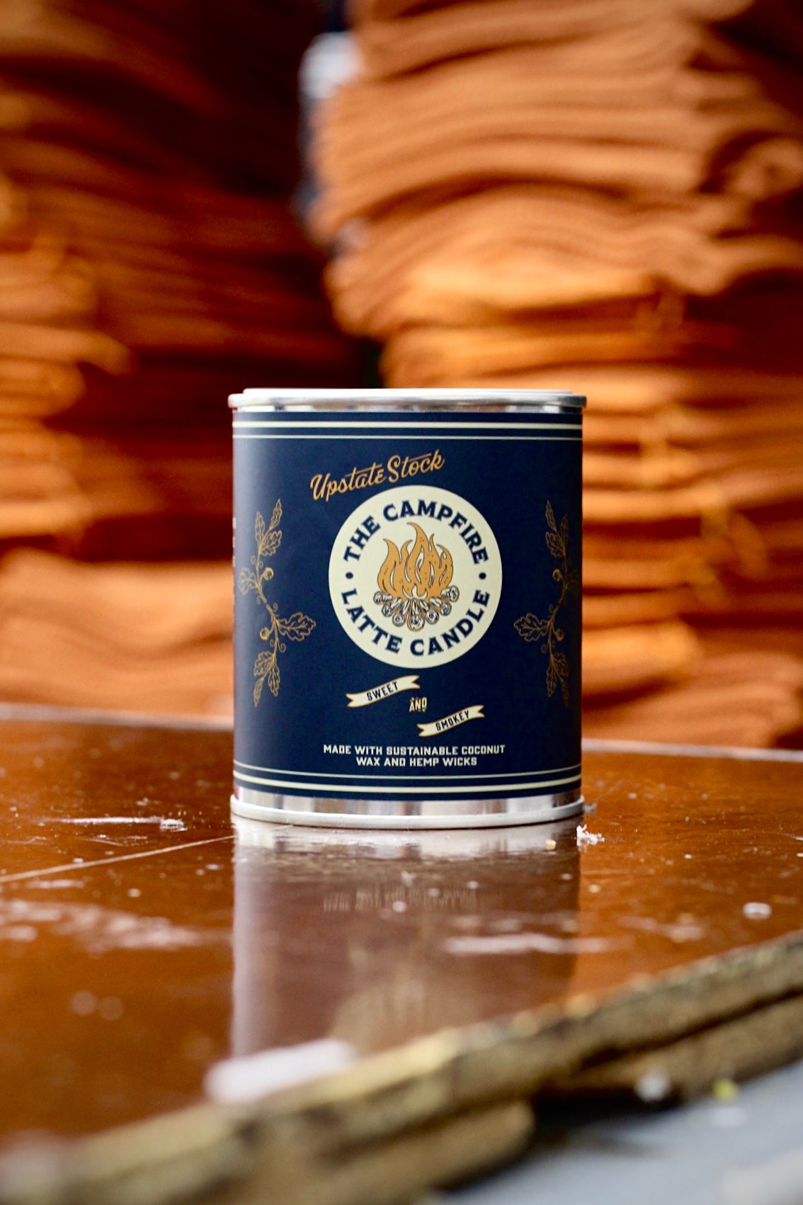 The Campfire Latte Paint Can Coconut Wax Candle