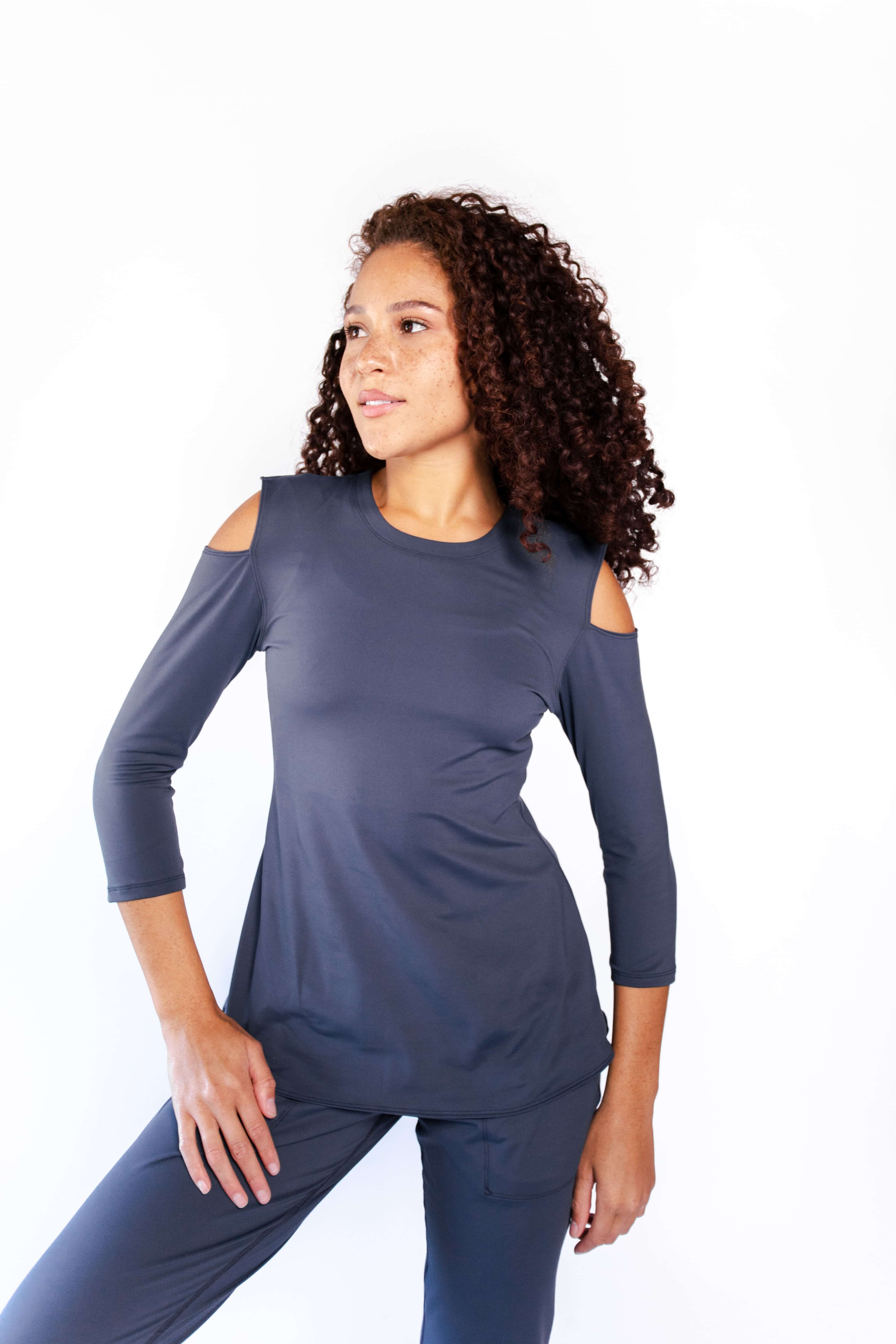 Open Shoulder Top - Nocturnal