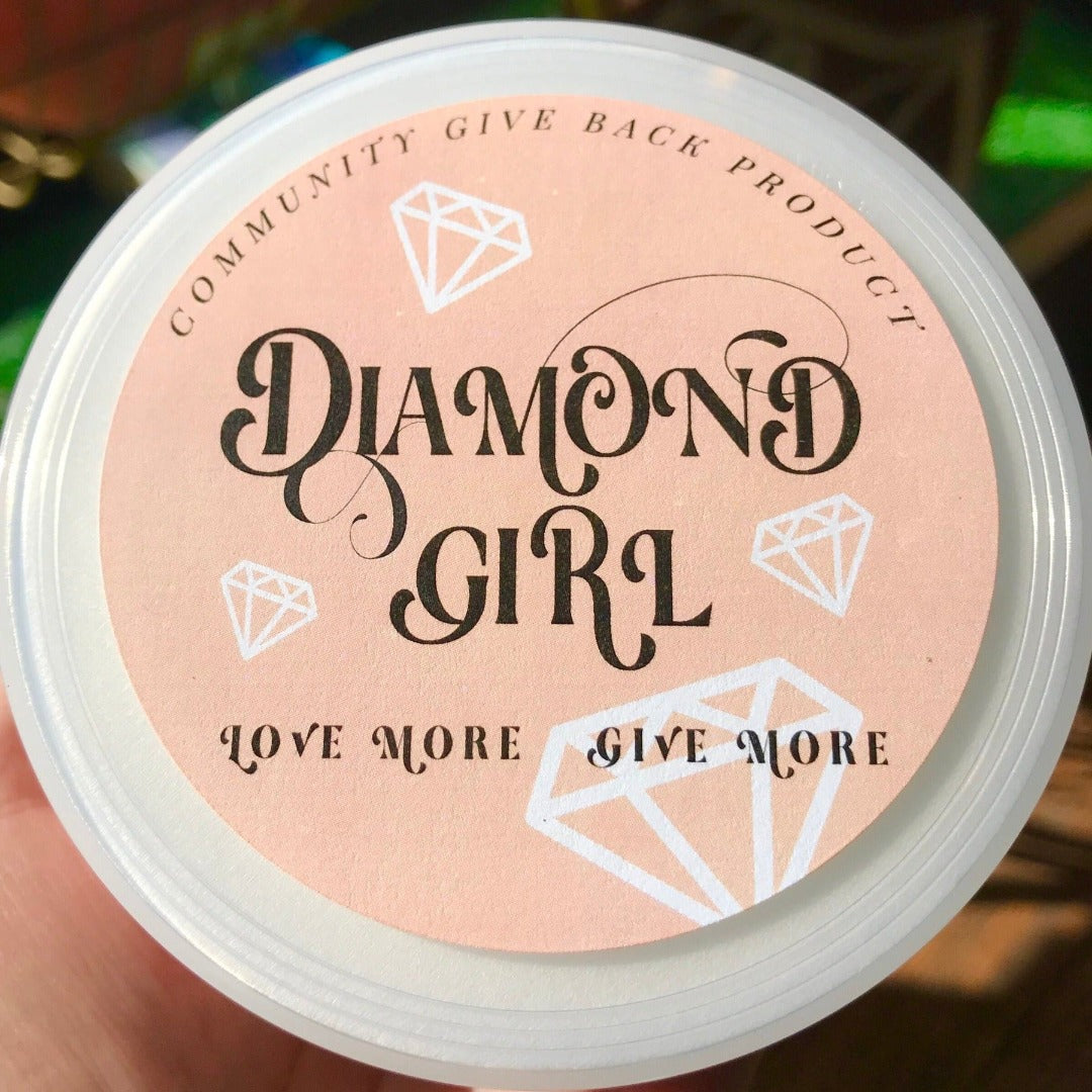 Diamond Girl Schimmernde Körperbutter | Natürliche Körperlotion | Una Biologicals