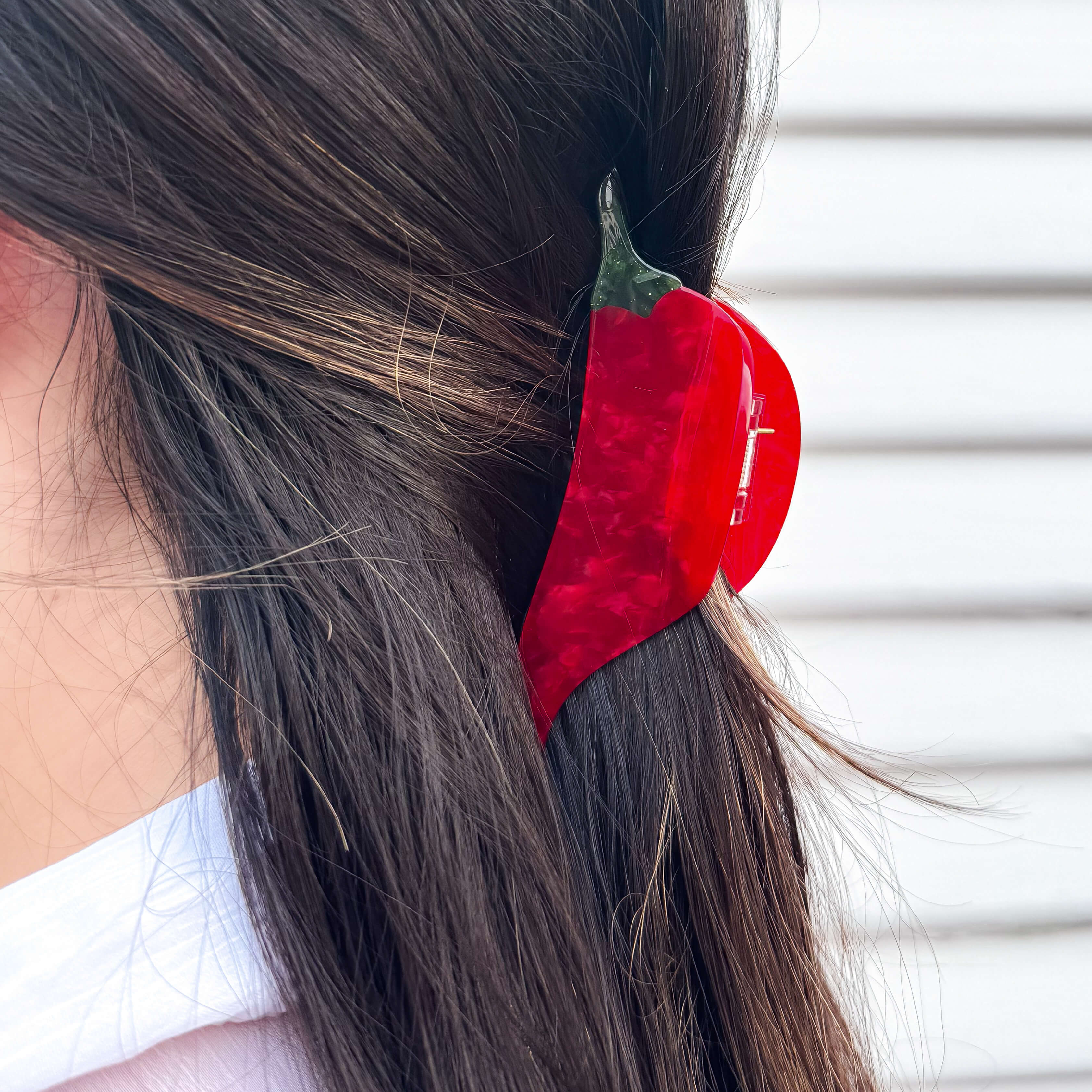 Midi Chili Pepper Hair Claw Clip