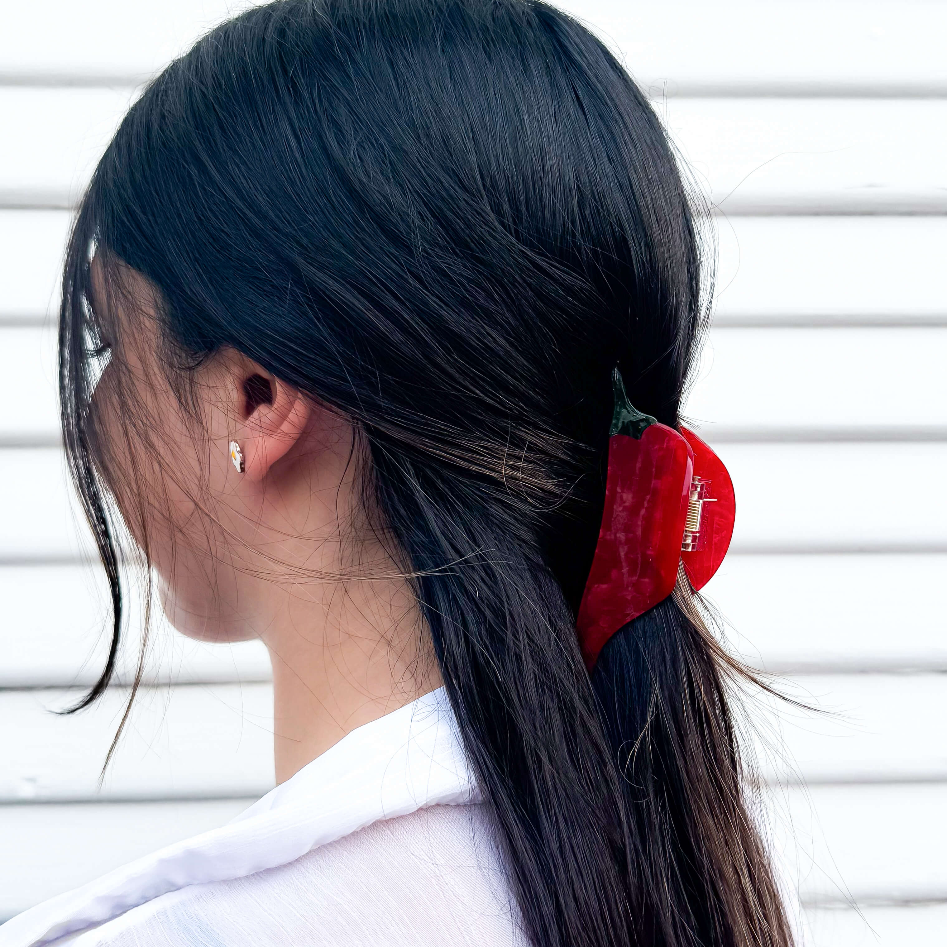 Midi Chili Pepper Hair Claw Clip