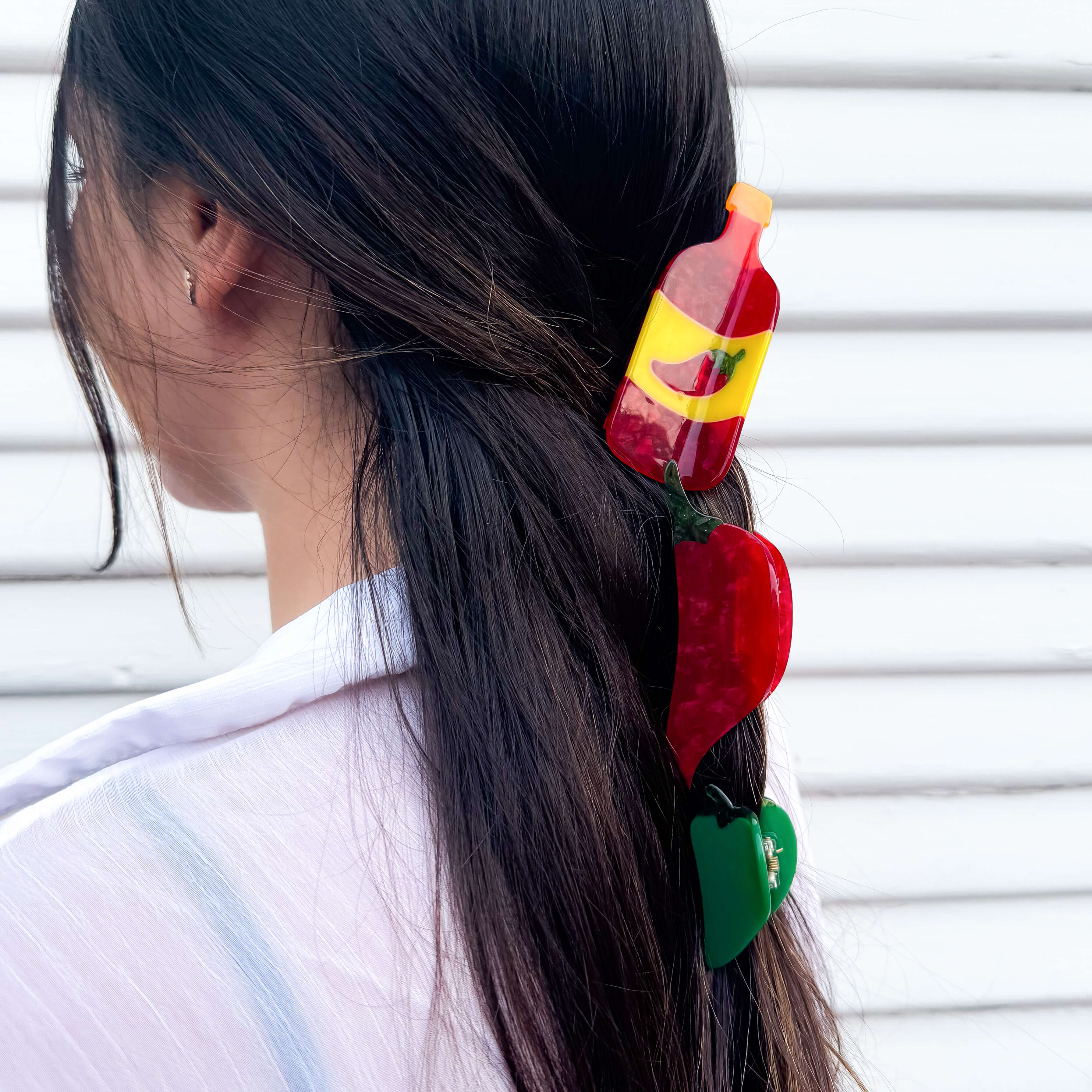 Midi Chili Pepper Hair Claw Clip