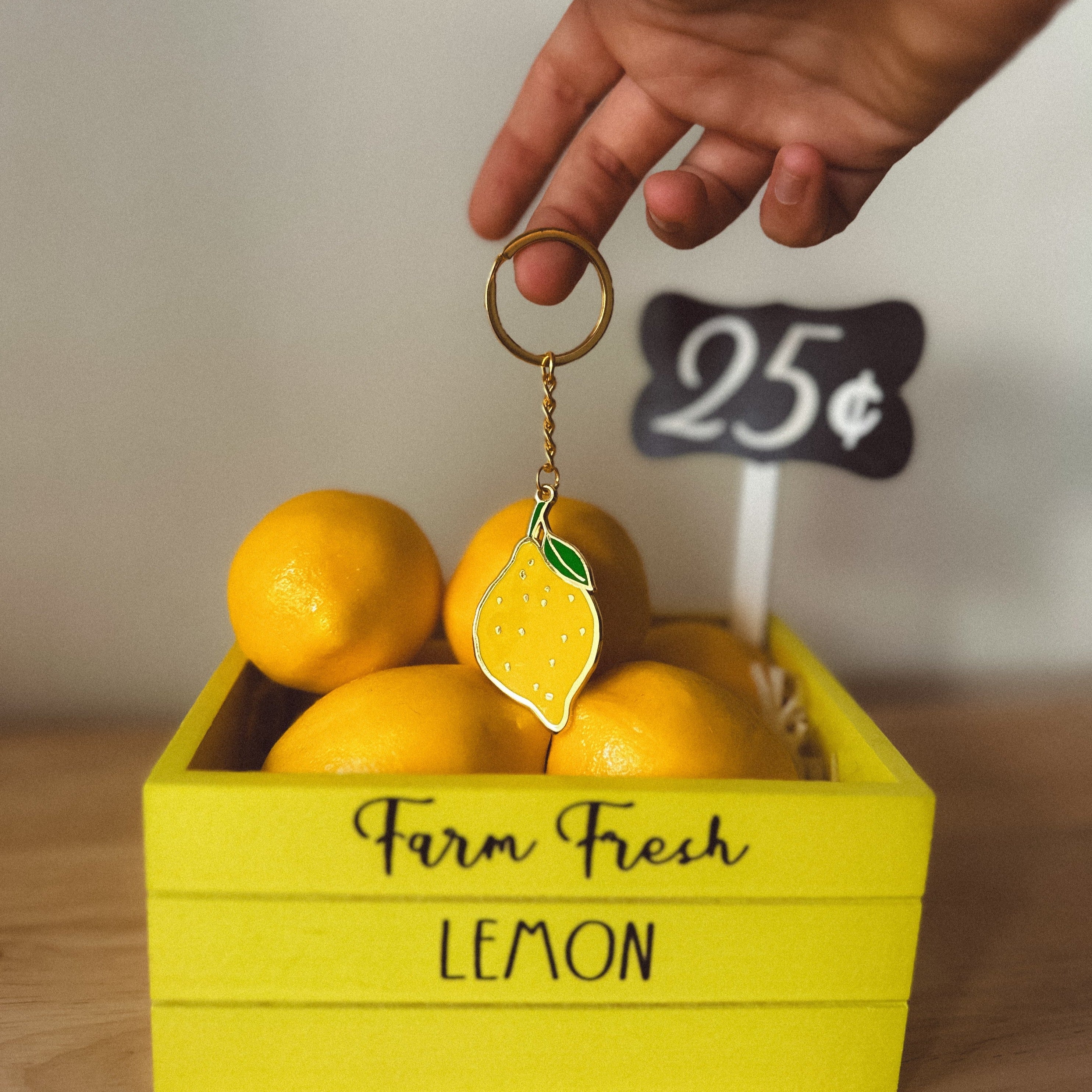 Lemon Keychain