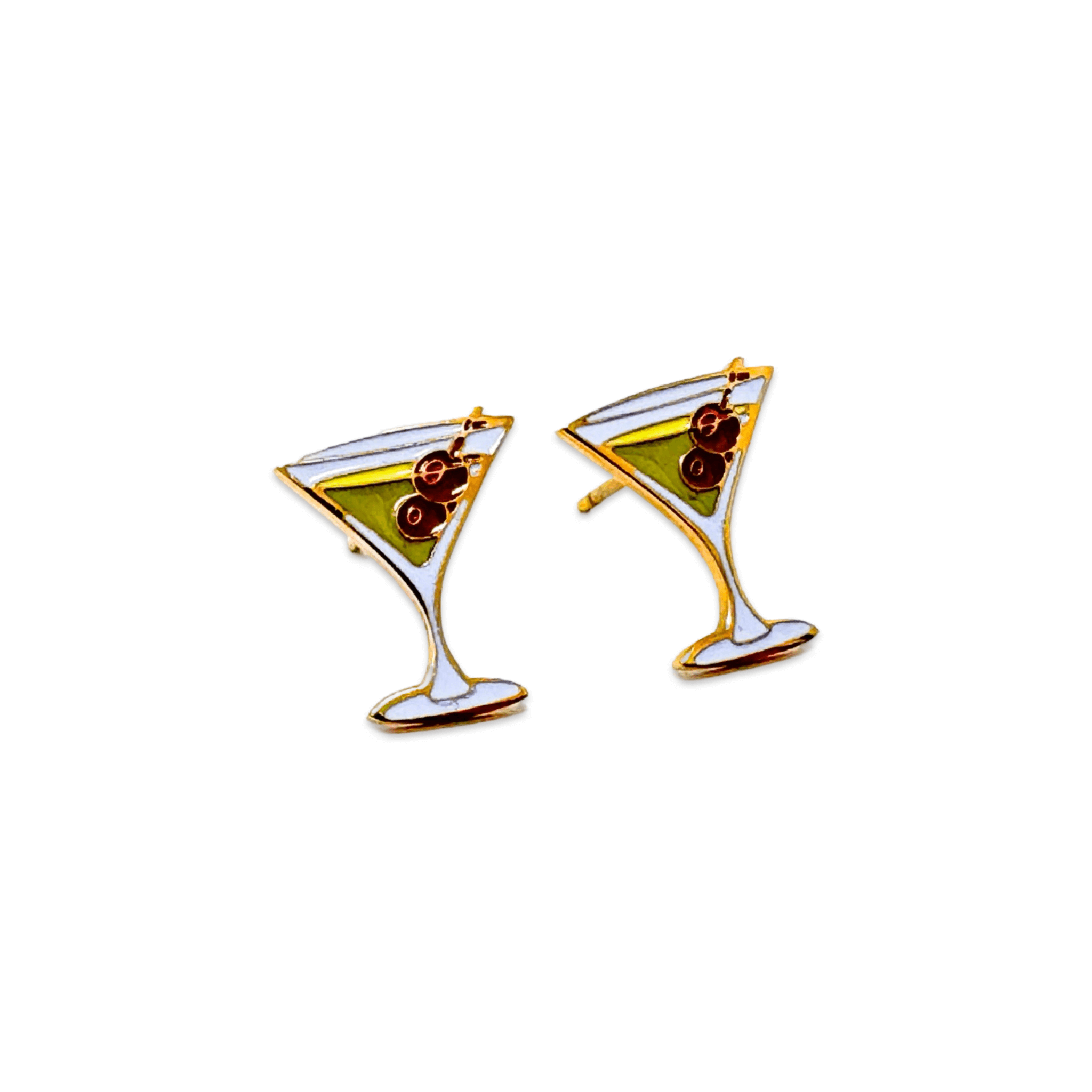 Martini Enamel Earrings