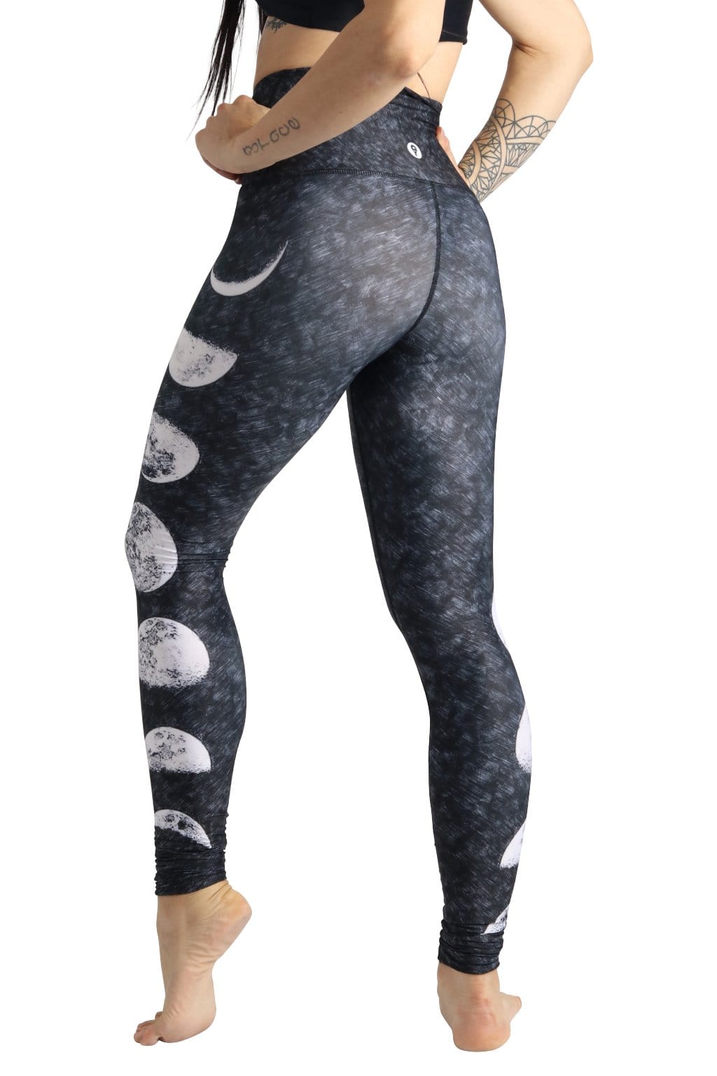 Just a Dark Yoga-Legging mit Mondphasen-Print