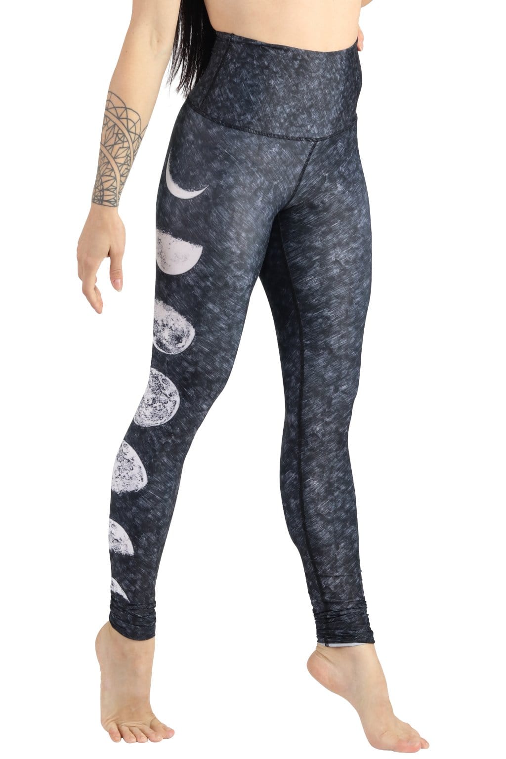 Just a Dark Yoga-Legging mit Mondphasen-Print