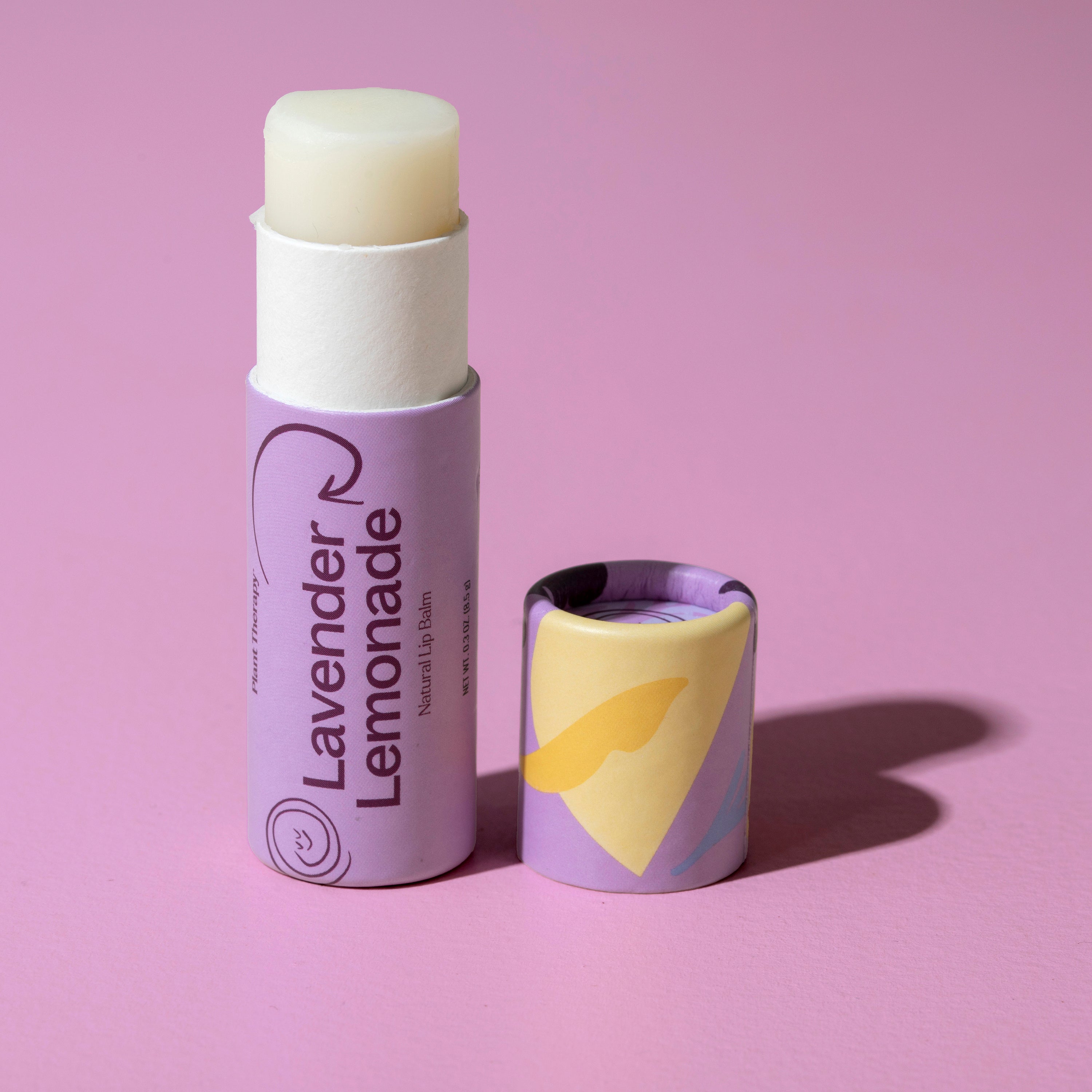 Natürlicher Lippenbalsam mit Lavendel-Limonade