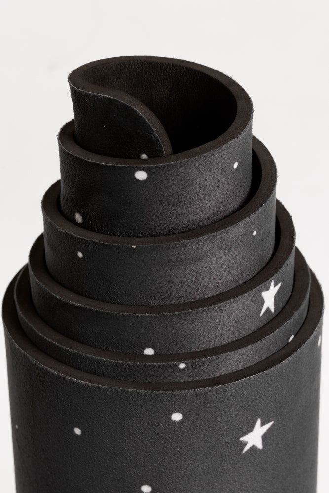 Vegane Wildleder-Yogamatte - Black Starry