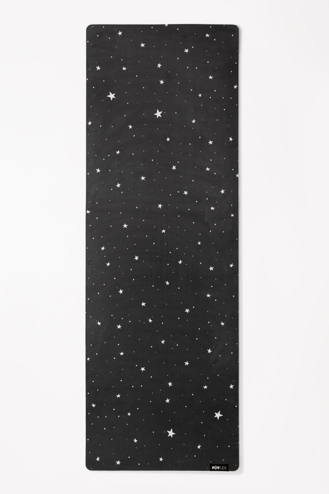 Vegane Wildleder-Yogamatte - Black Starry