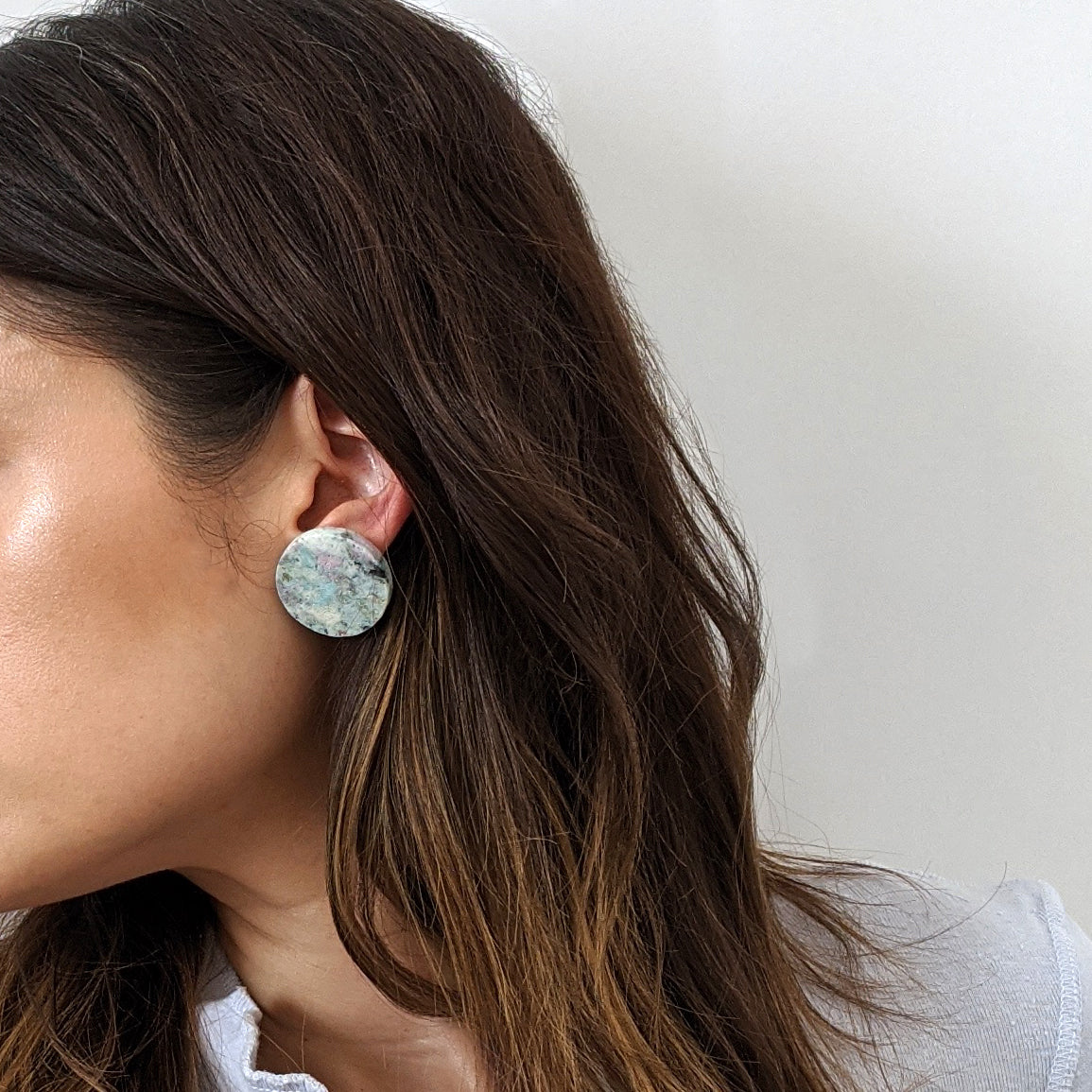 Seafoam Full Circle Earrings