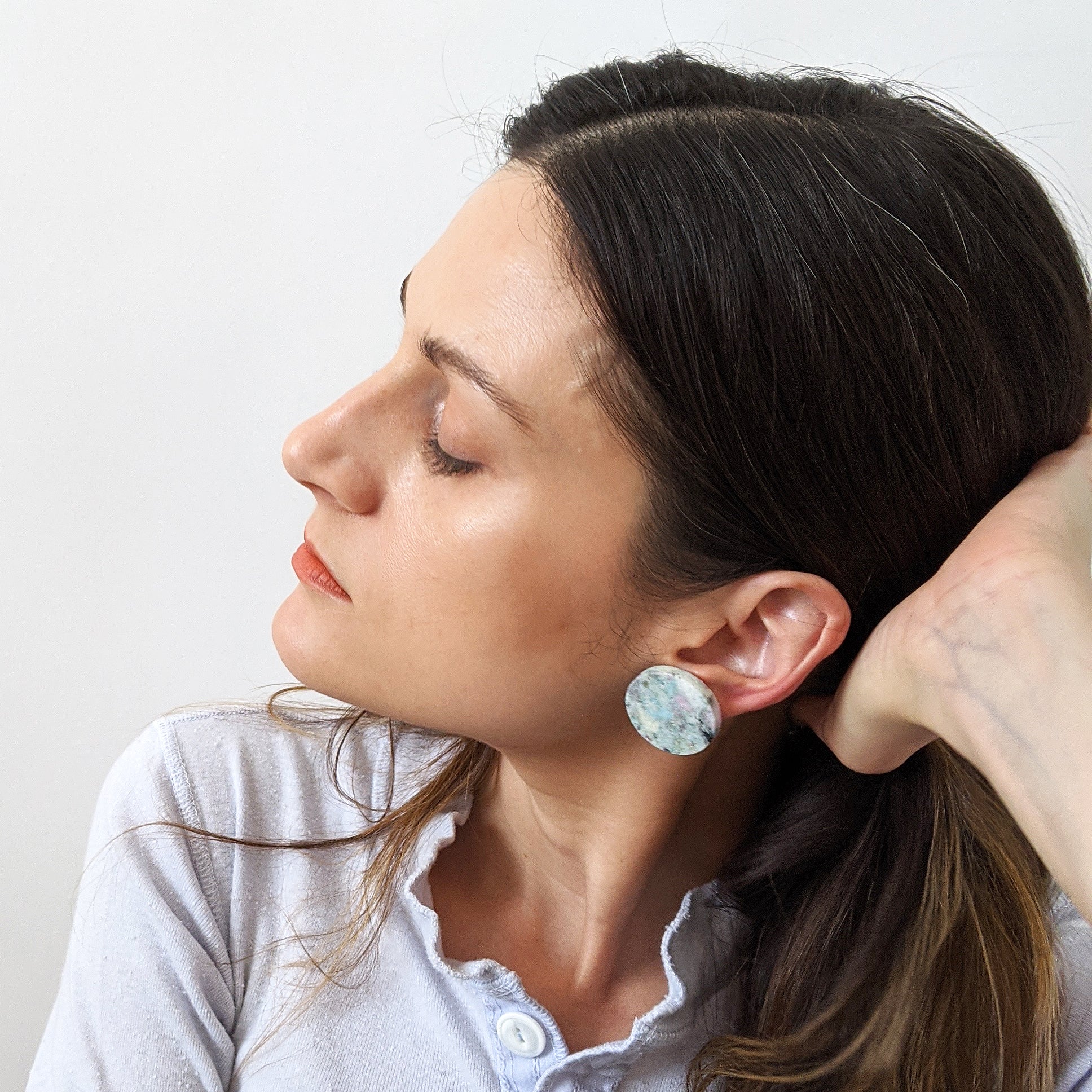 Seafoam Full Circle Earrings