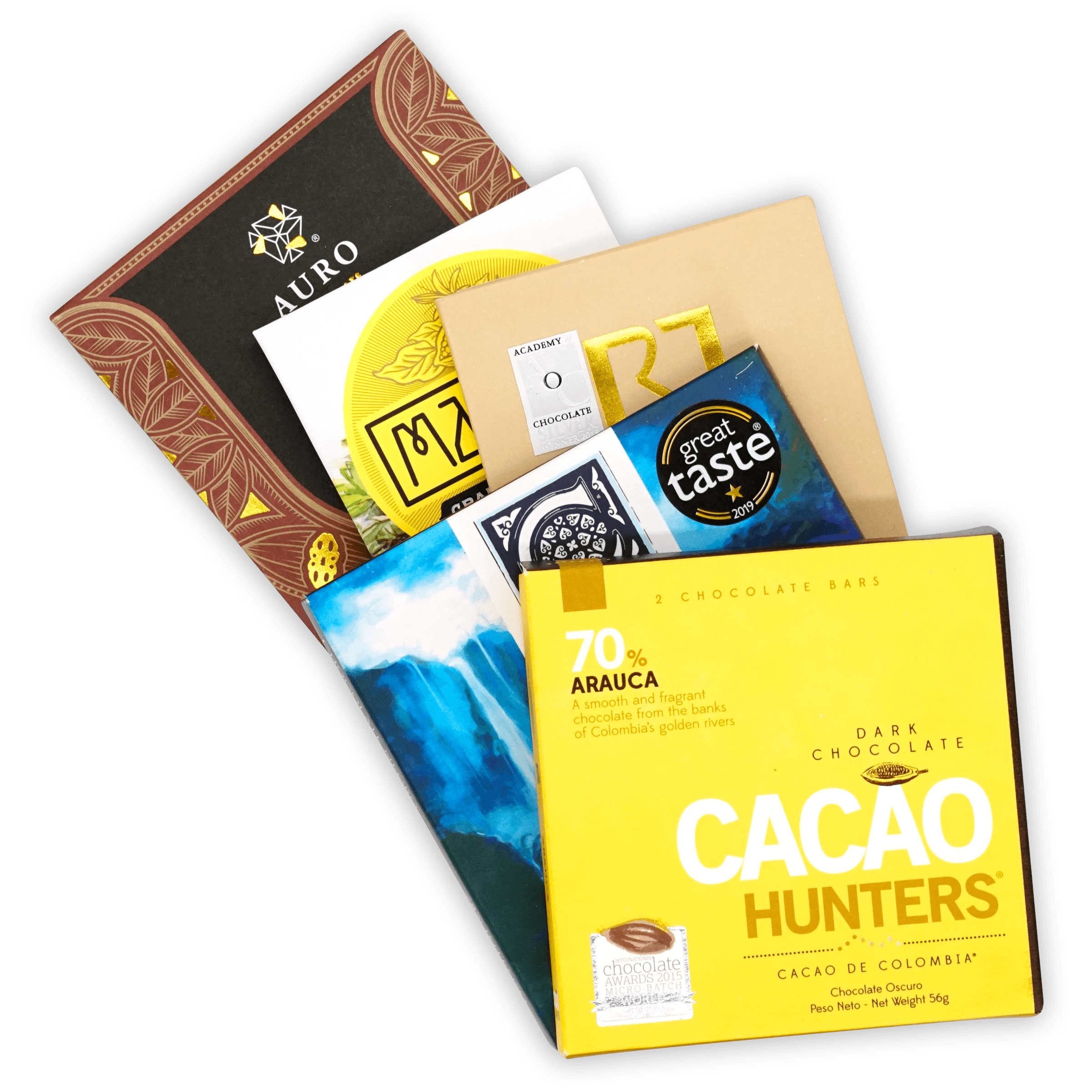 (Hergestellt bei) Single Origin Chocolate Bundle (5 Riegel)