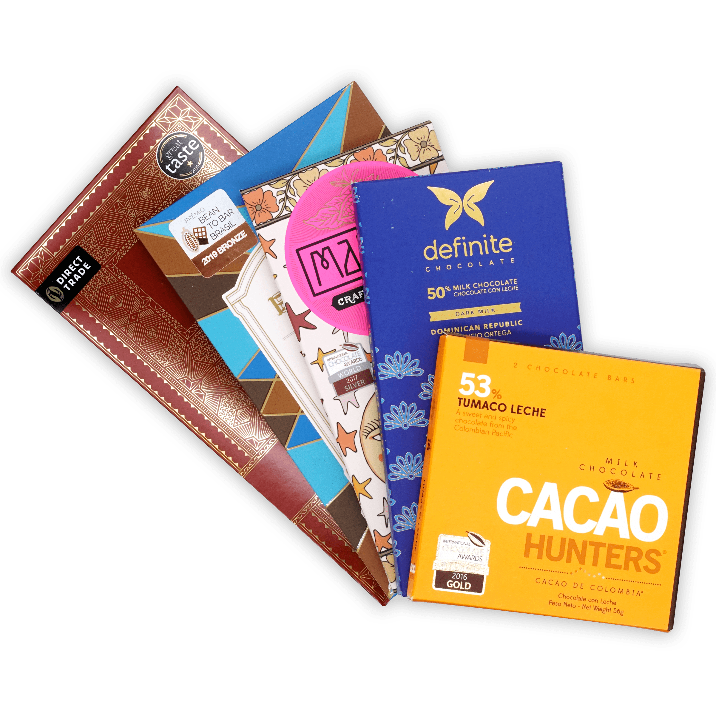 (Hergestellt bei) Single Origin Chocolate Bundle (5 Riegel)