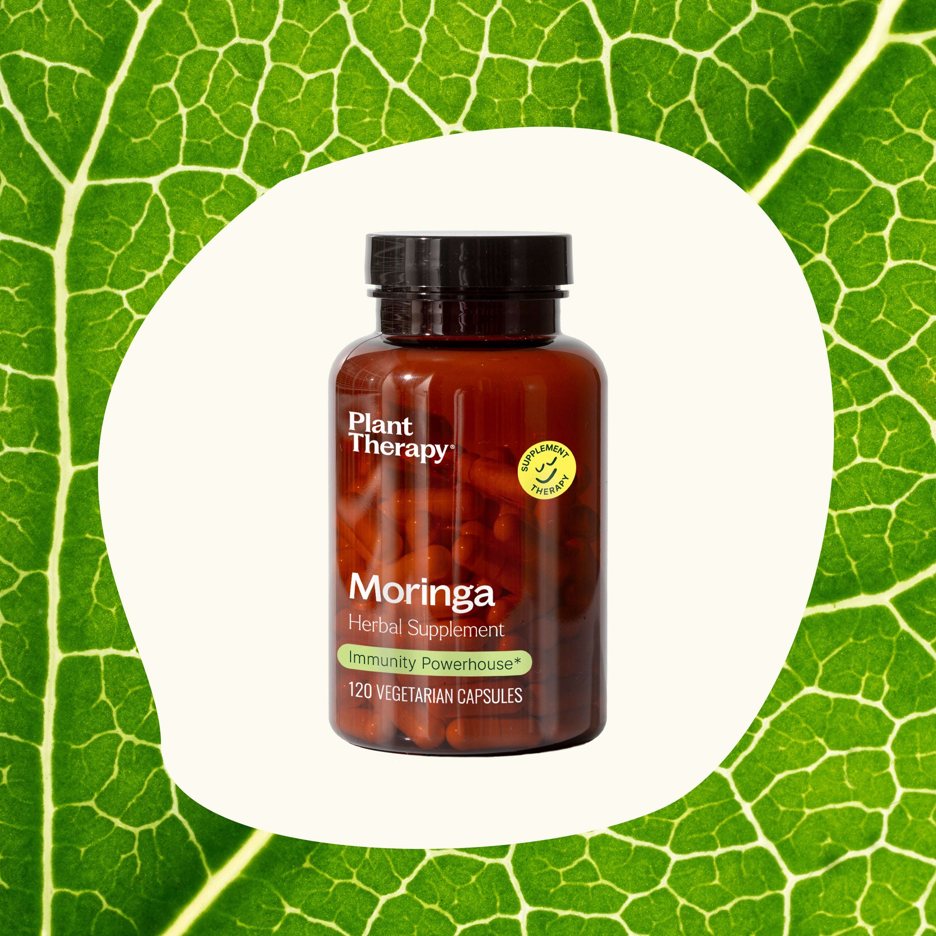 Suplemento a base de hierbas de moringa - 120 cápsulas