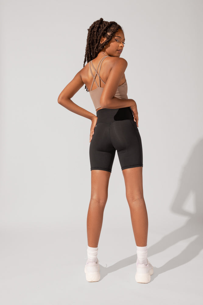 Crisscross Hourglass® Bikershorts - Schwarz