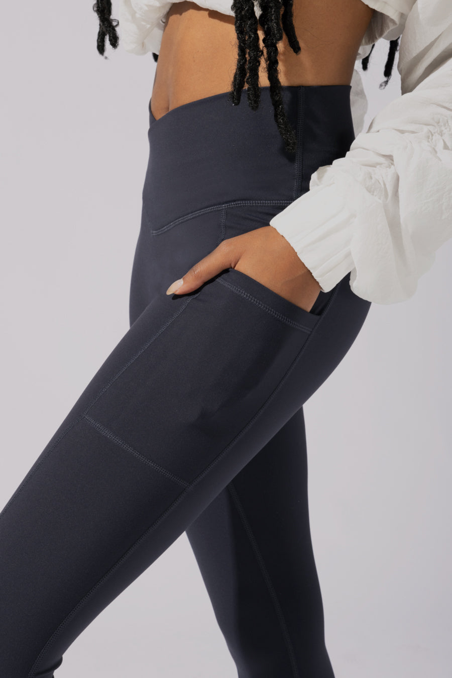 Crisscross Hourglass® Leggings mit Taschen - Smoky Navy 