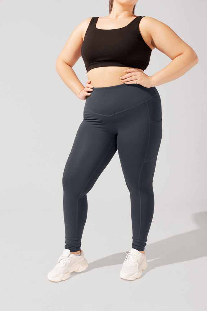 Leggings Supersculpt™ con bolsillos - Gris ahumado