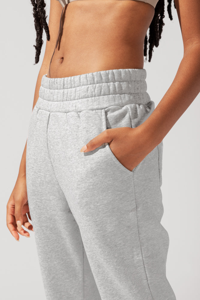 Cloud Rollover Jogginghose - Heather Grey 