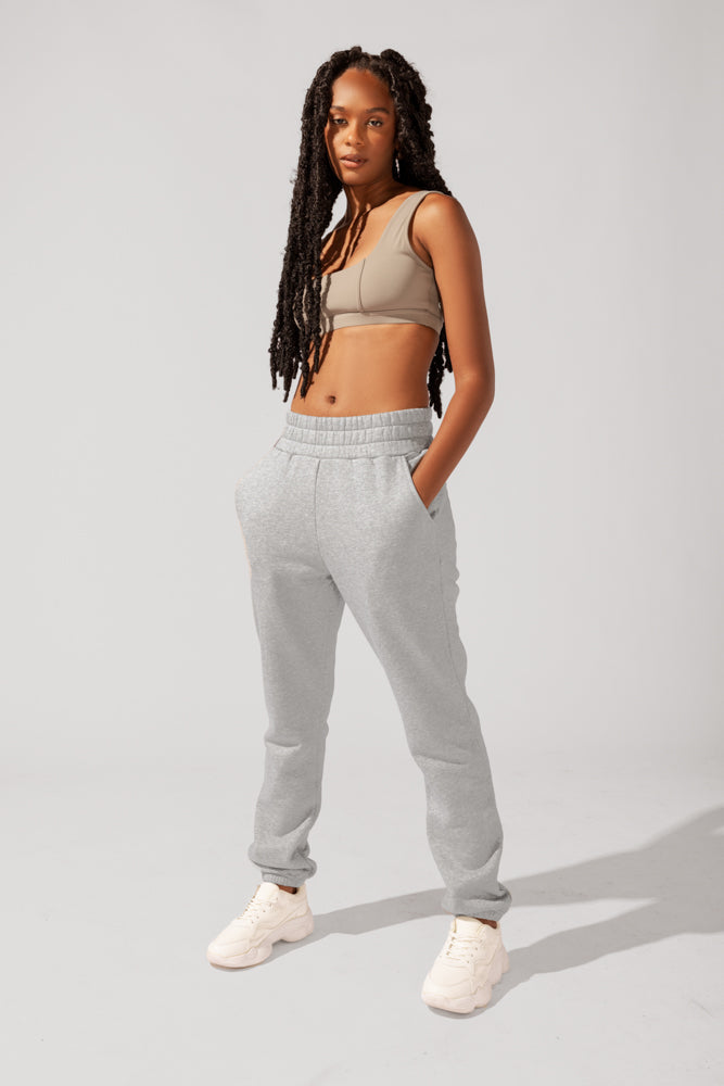 Cloud Rollover Jogginghose - Heather Grey 