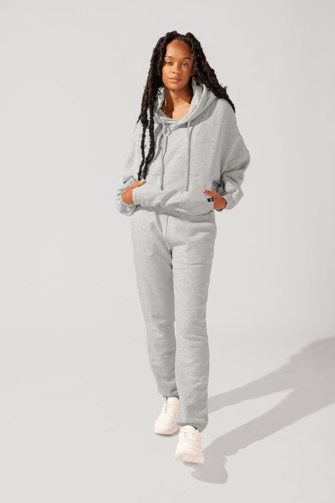 Cloud Rollover Jogginghose - Heather Grey 