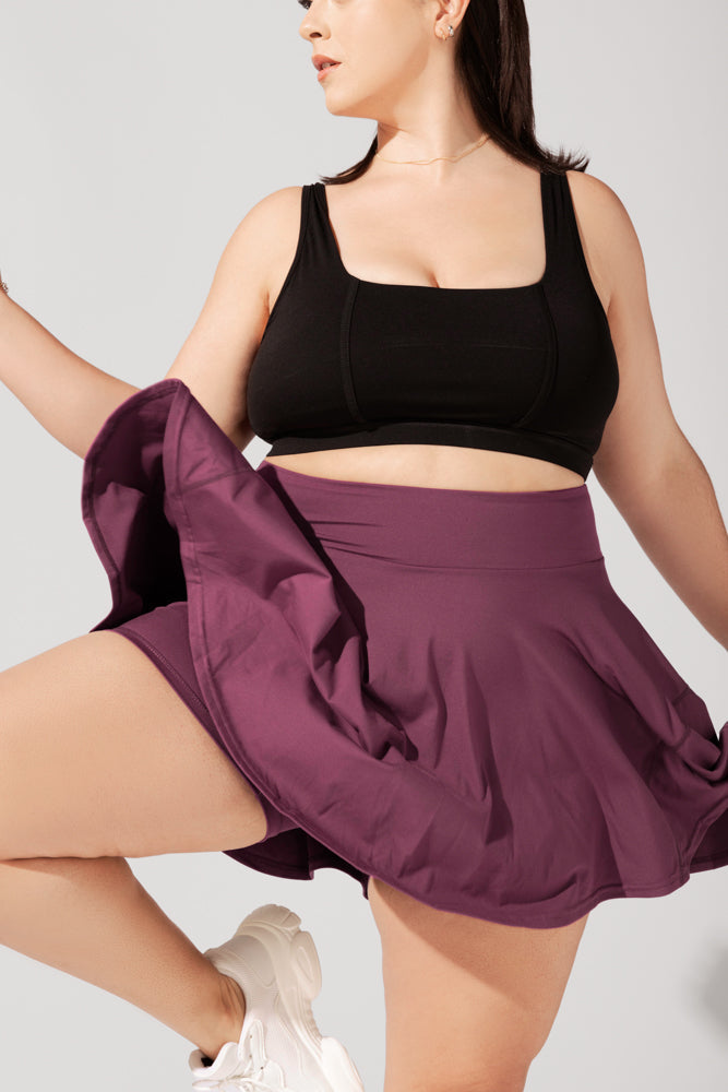 Twirl Skort - Plum