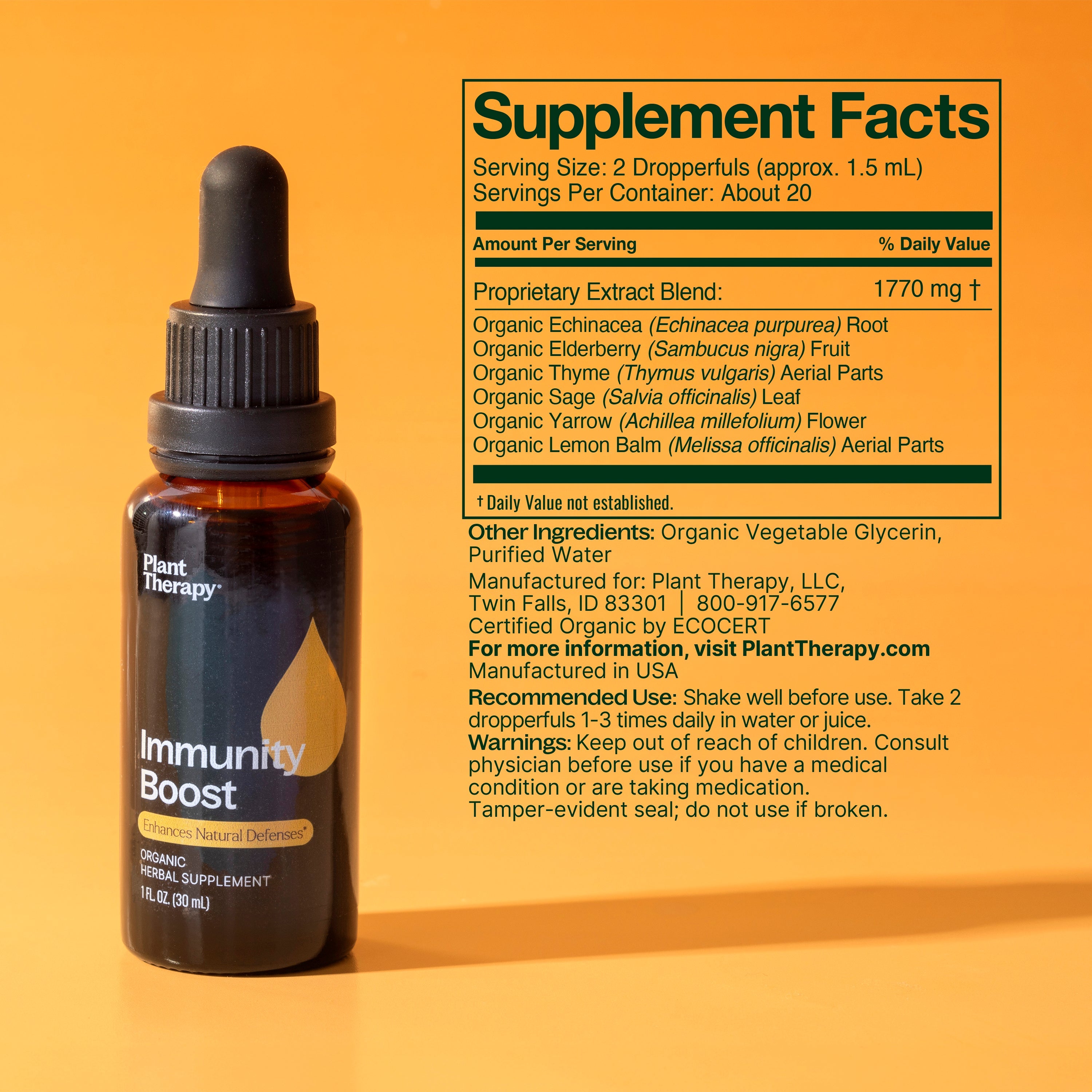 Immunity Boost Organic Herbal Supplement