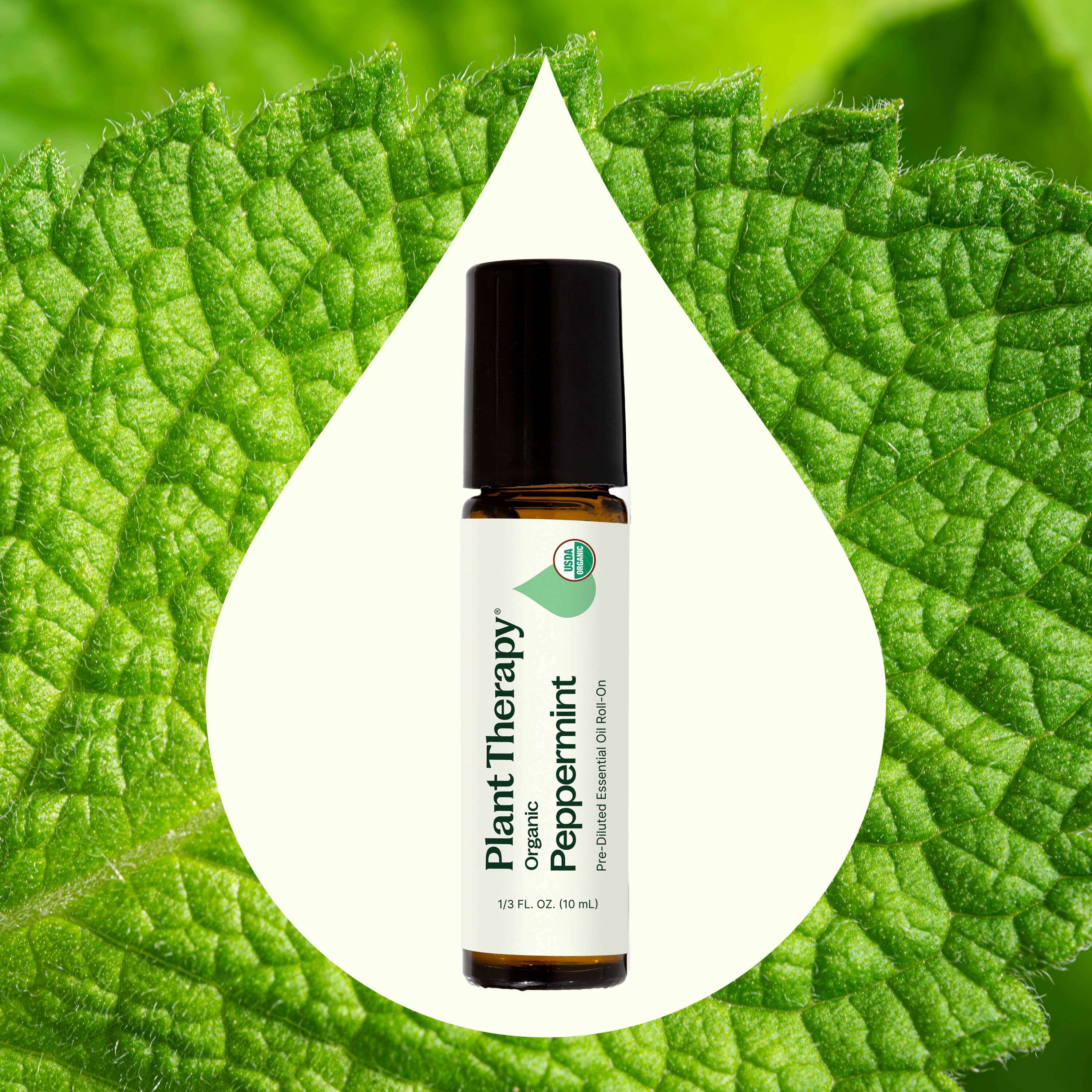 Organic Peppermint Essential Oil Pre-Diluted Roll-On