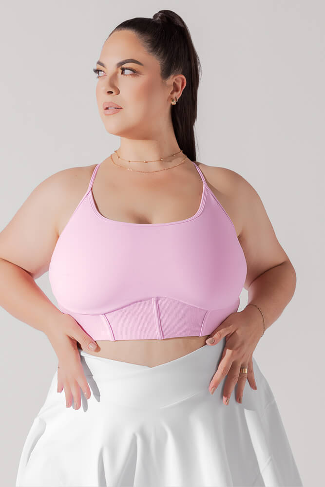 Plié Korsett Crop Bralette – Bubblegum