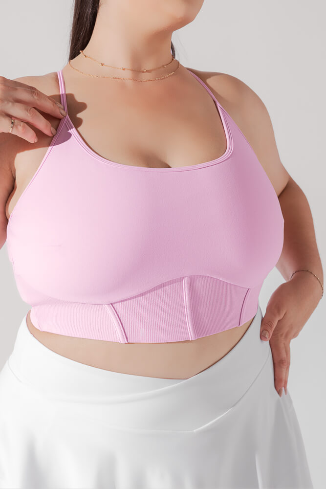 Plié Korsett Crop Bralette – Bubblegum