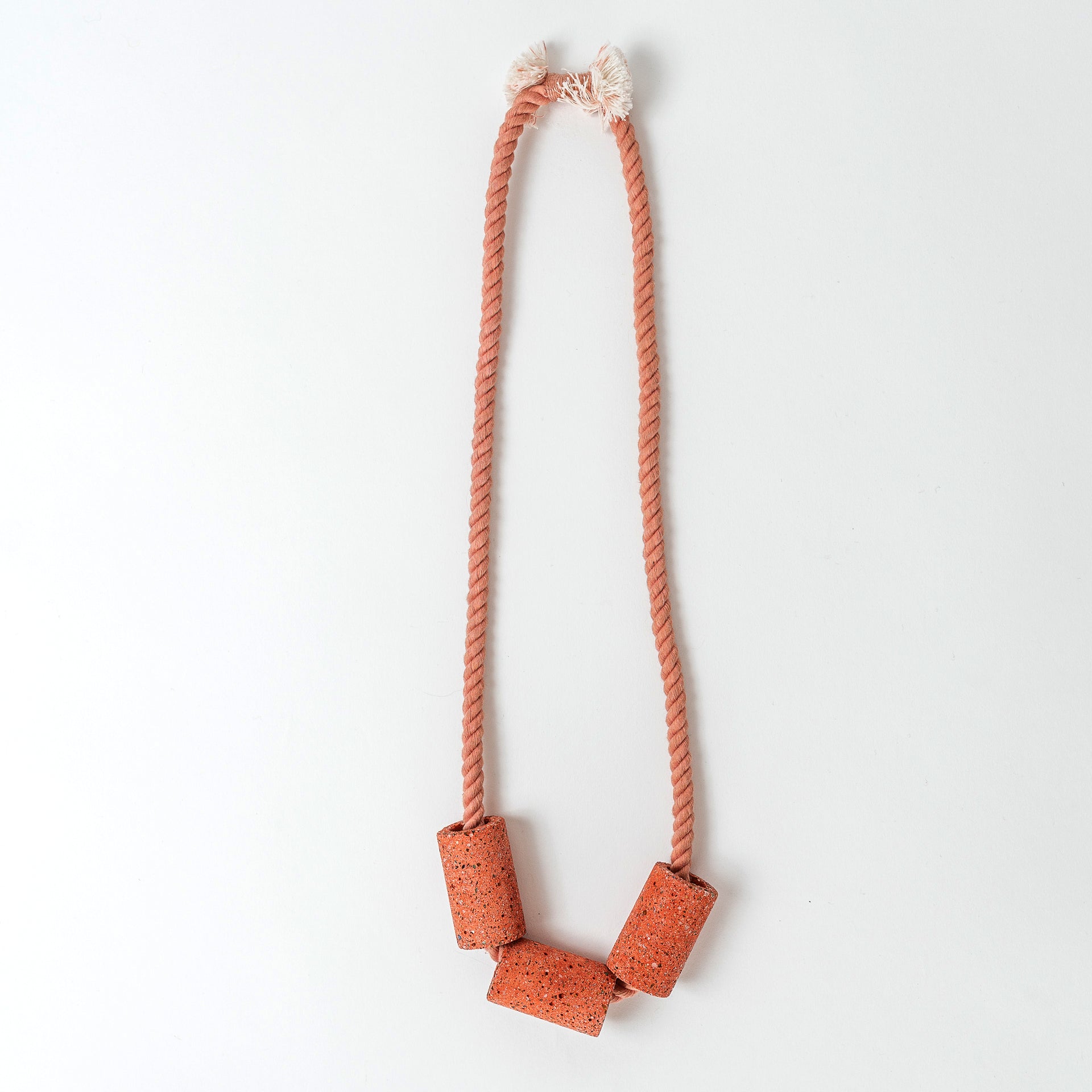 Concrete Terrazzo + Cotton Necklaces