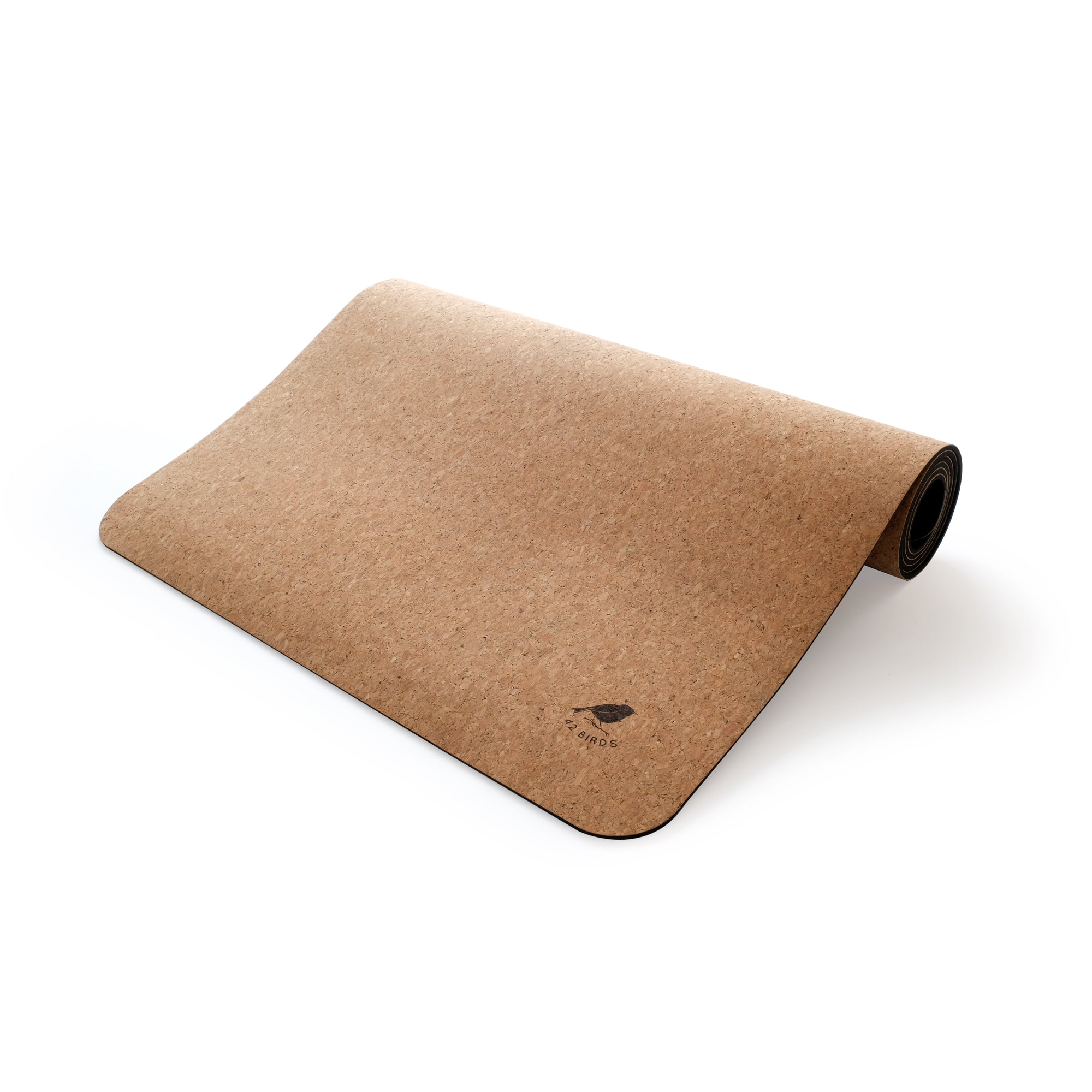 Extra Long Cork Lightweight Yoga Mat "The Robin"