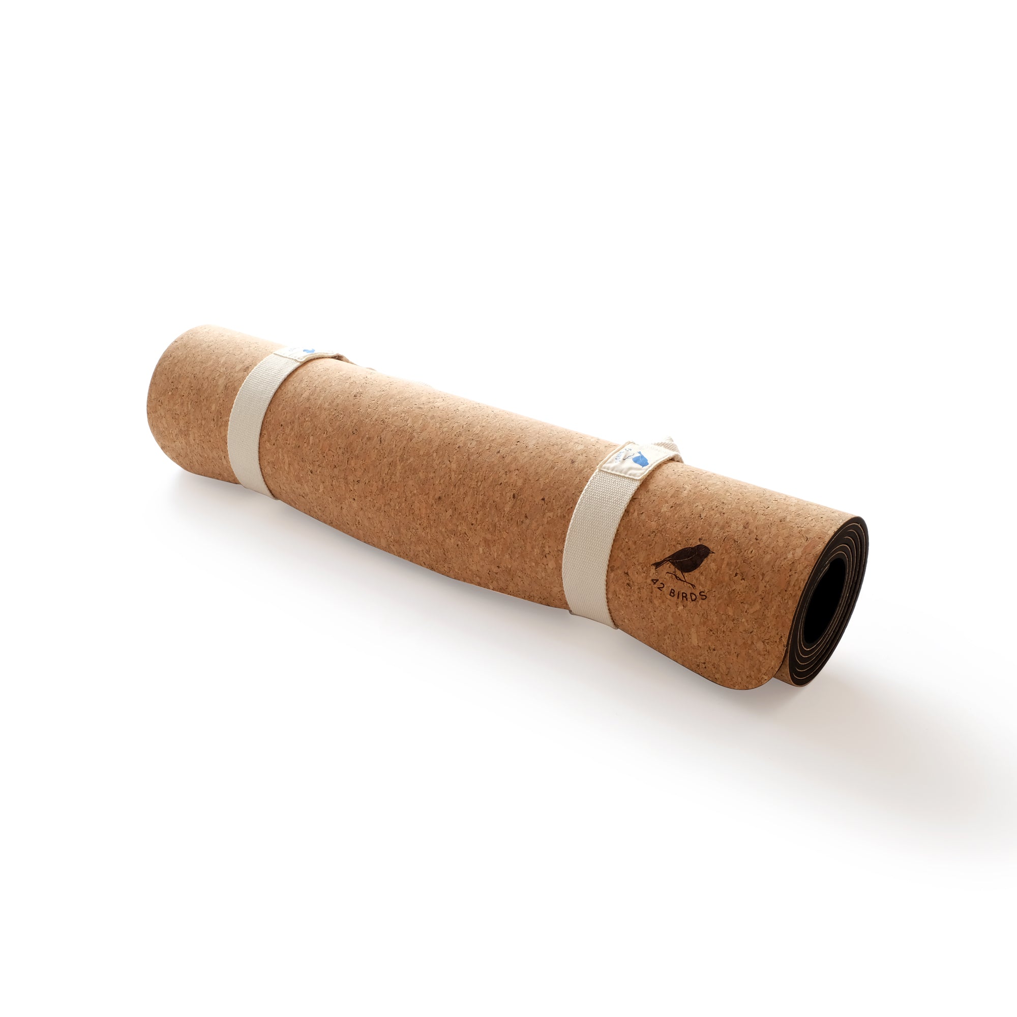 Extra Long Cork Lightweight Yoga Mat "The Robin"