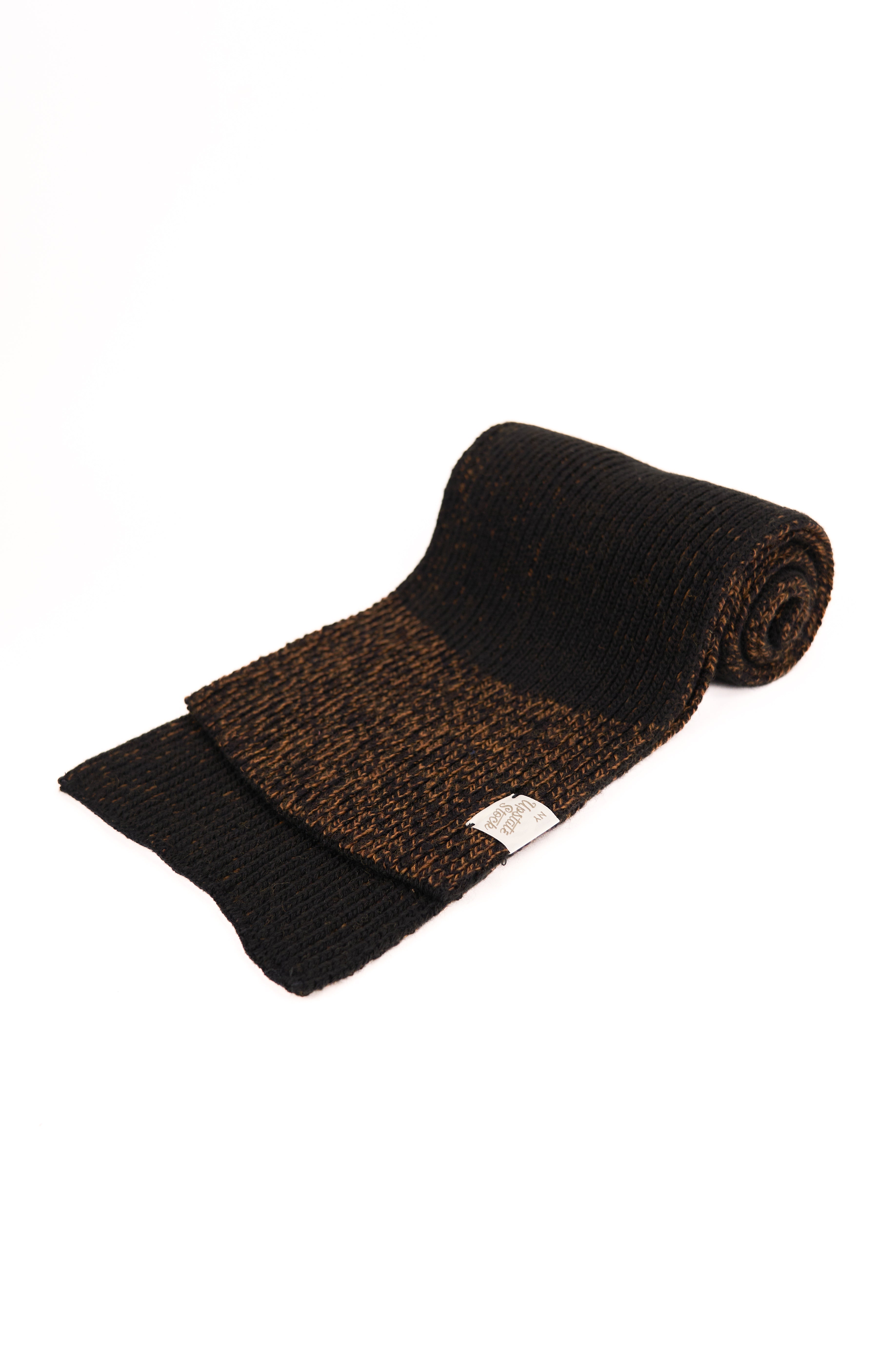 Rust Melange Ragg Wool Scarf