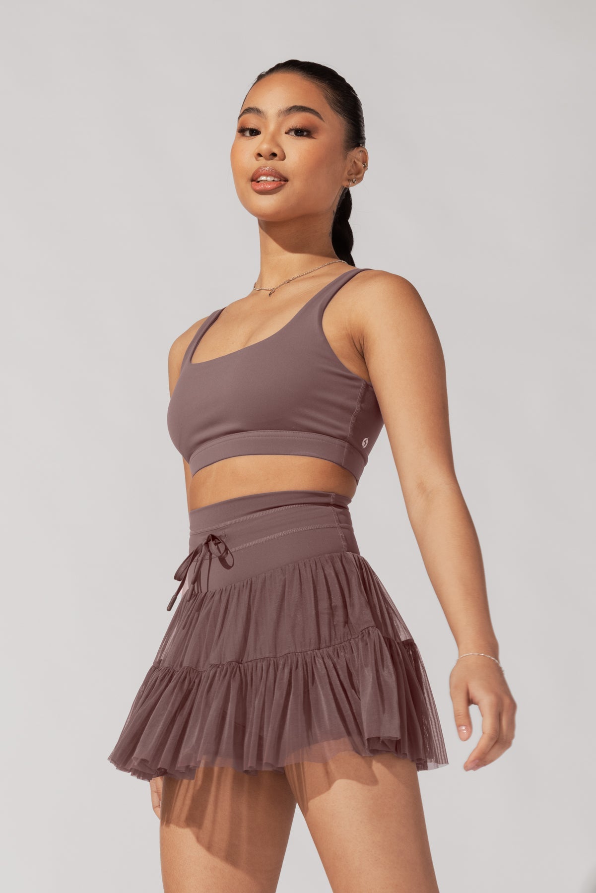 Pirouette Skort - Peppercorn