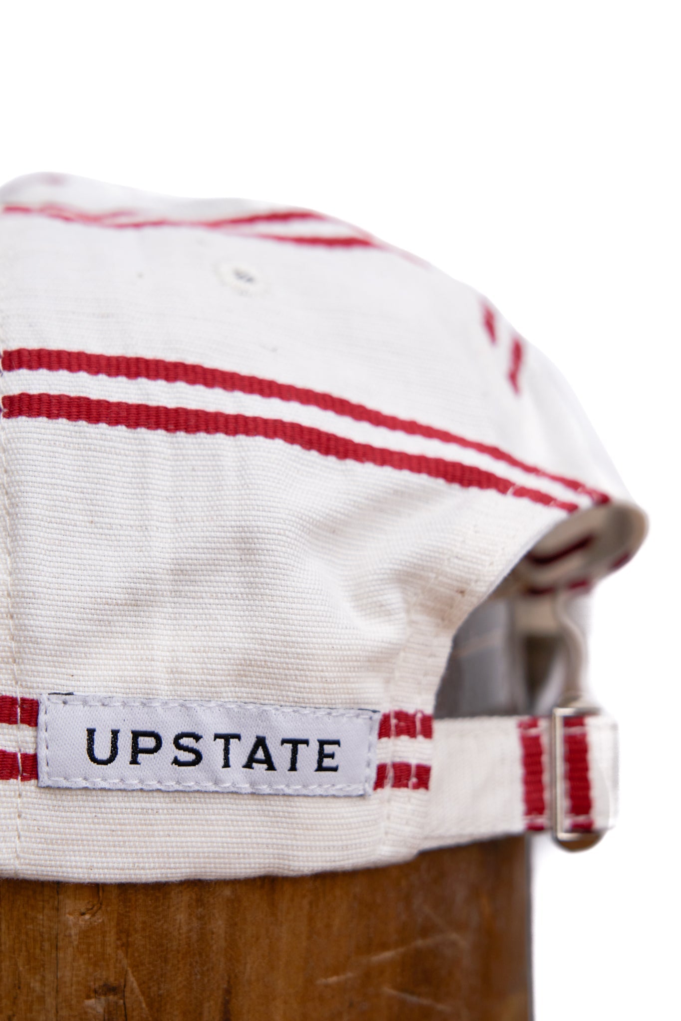 6-Panel Cap - Japanese Linen - BALLPARK RED STRIPE