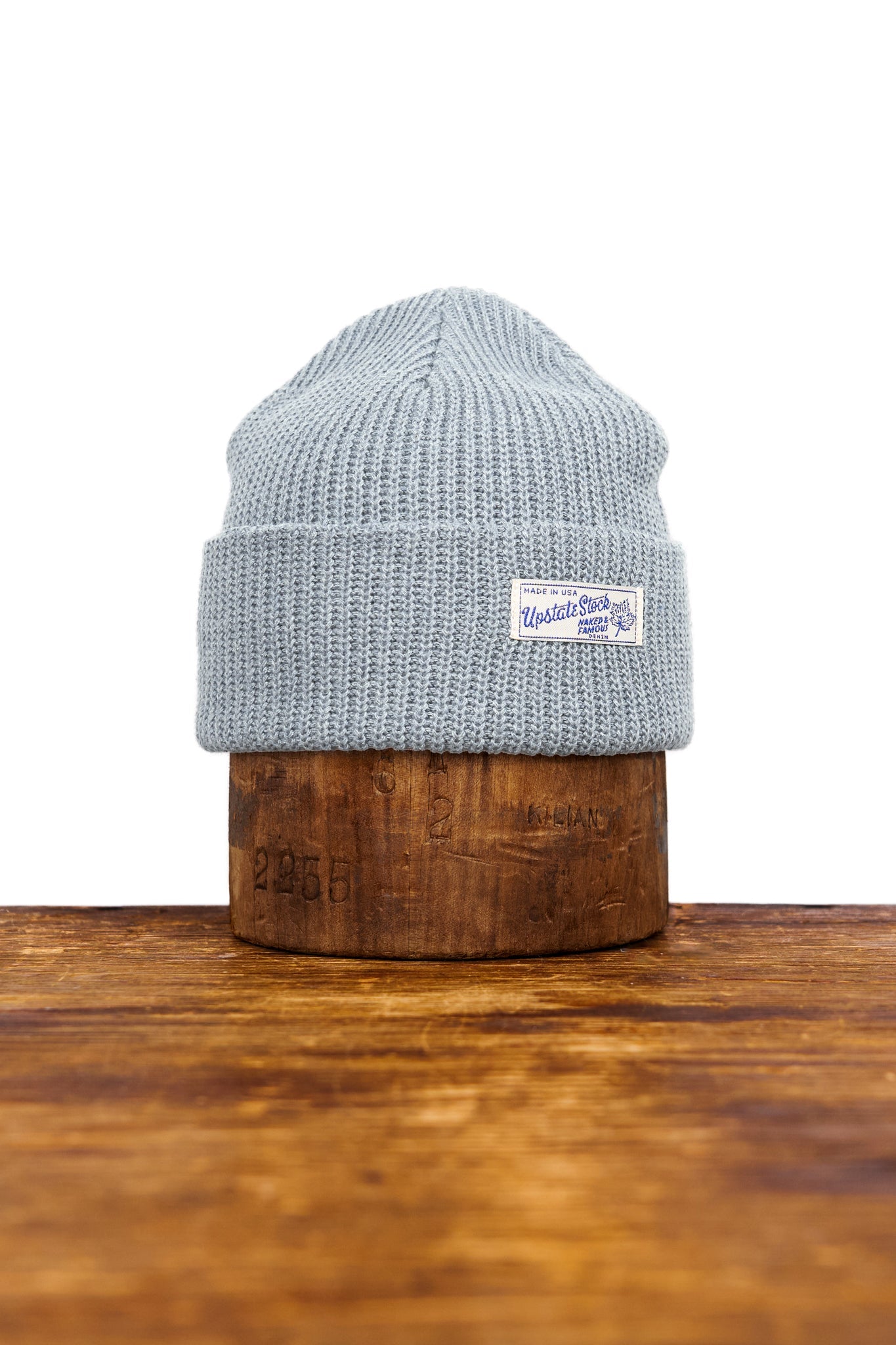 Gorra de mezclilla reciclada de Naked and Famous X Upstate Stock - LAVADO A LA PIEDRA