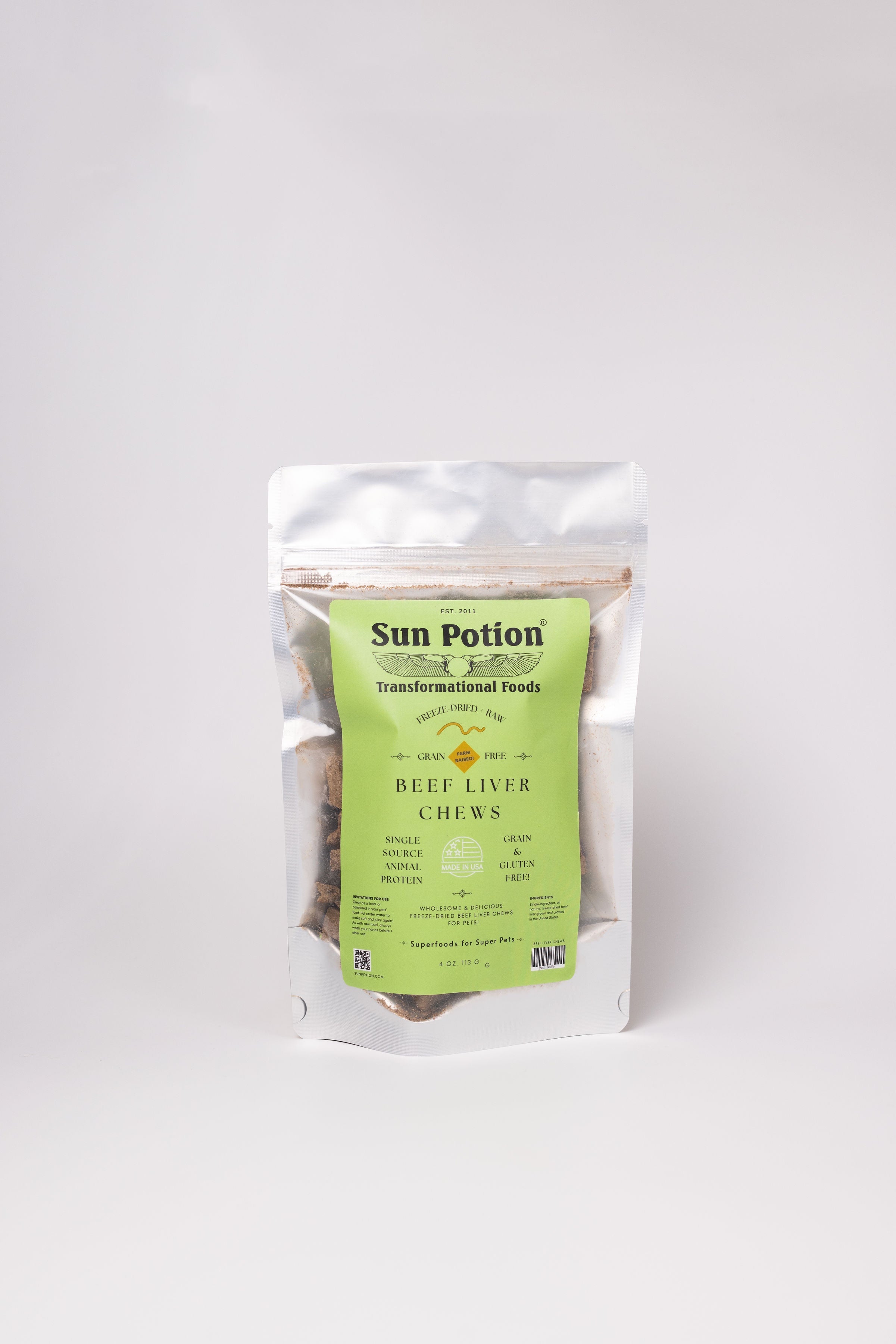 Masticables de hígado de res (Sun Potion Pets)