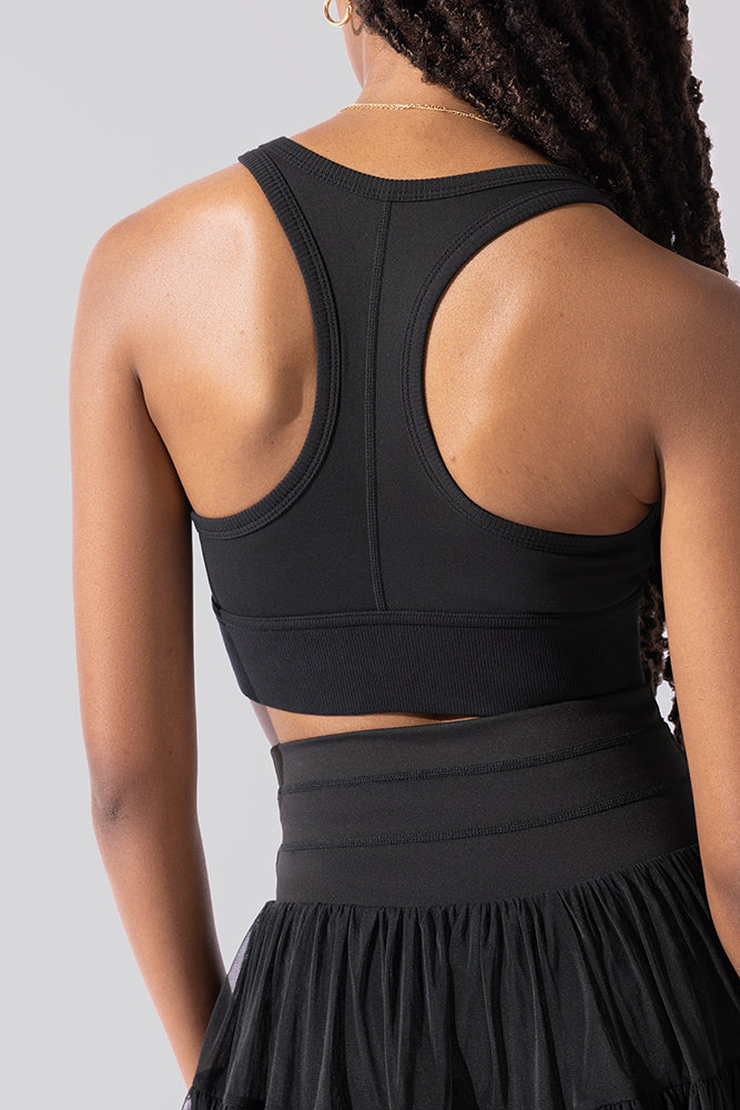 Sweat Sesh Crop Top - Schwarz 