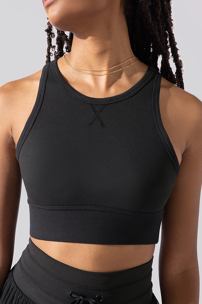 Sweat Sesh Crop Top - Schwarz 