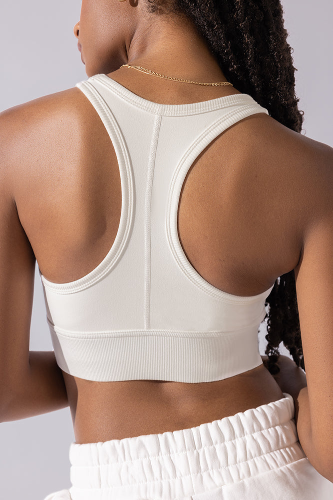 Sweat Sesh Crop Top - Creme 