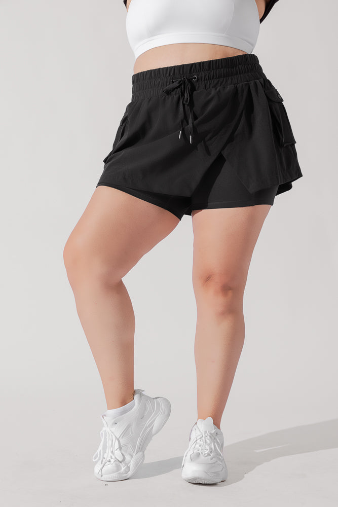 Falda pantalón de senderismo Superskort™ - Negra 