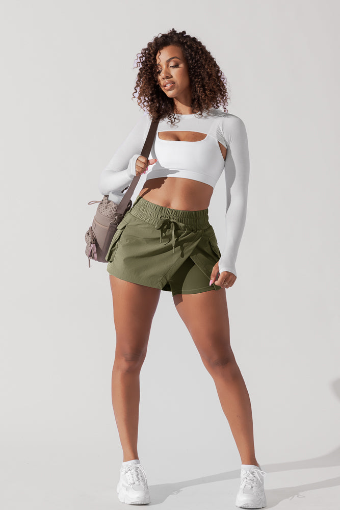 Falda pantalón de senderismo Superskort™ - Verde oliva oscuro 