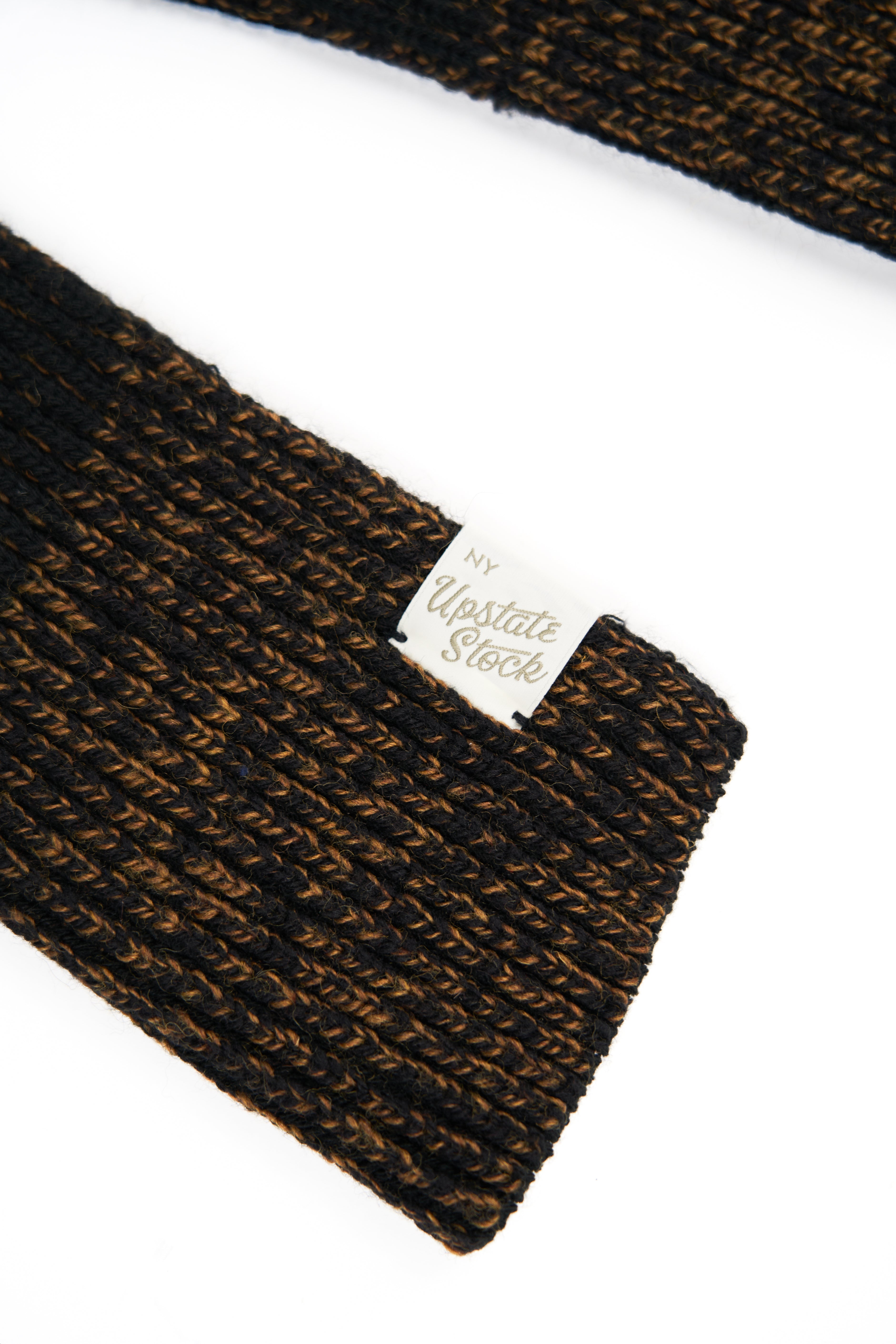 Rust Melange Ragg Wool Scarf