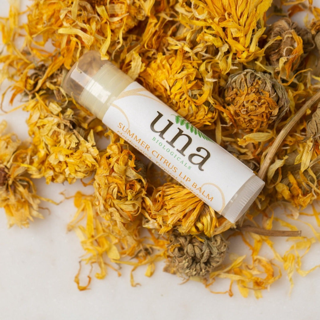 Summer Citrus Organic Lip Balm | Face Care | Una Biologicals Skin Care