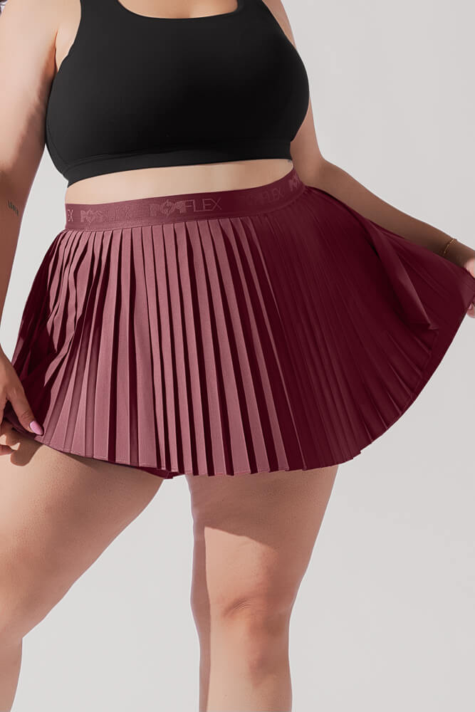 Ace 'em Plissee-Skort - Wüstenrose