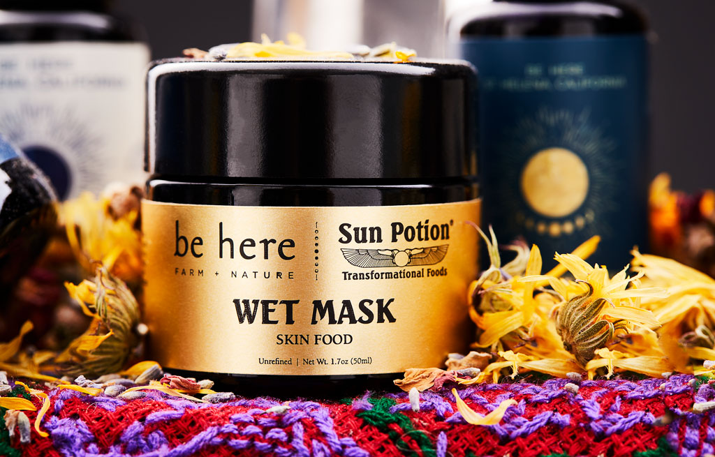 Mascarilla húmeda "Skin Food" de Be Here Farm + Nature