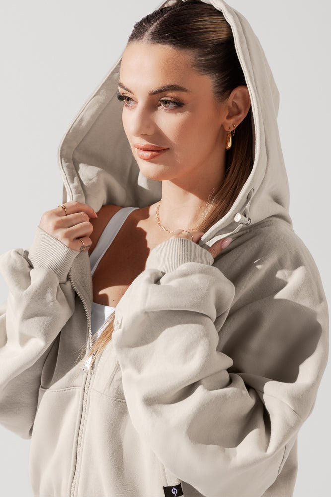 Zip Cloud Hoodie - Muschel