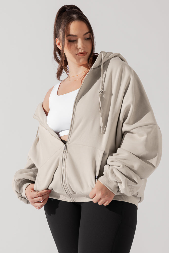 Zip Cloud Hoodie - Muschel